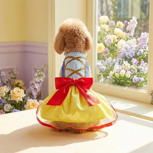 Robe de princesse des neiges pour chien