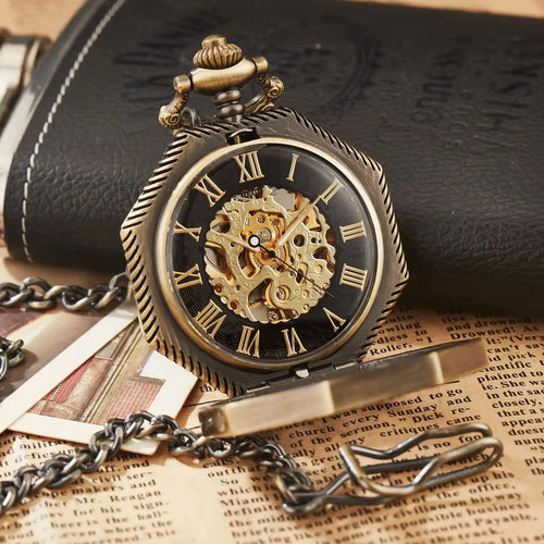Montre de poche squelette