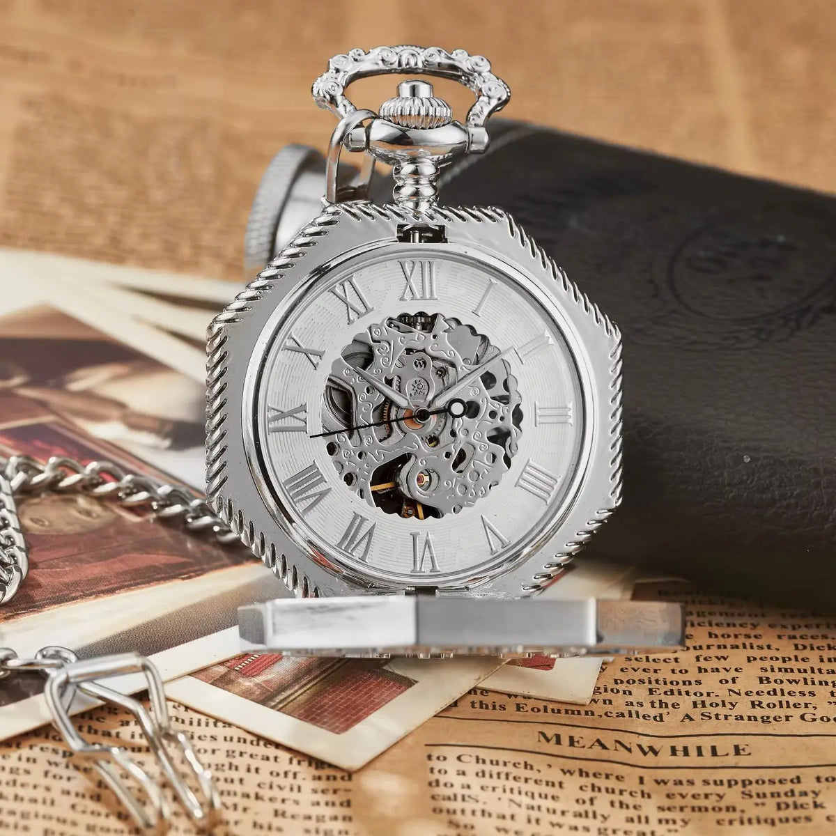 Montre de poche squelette