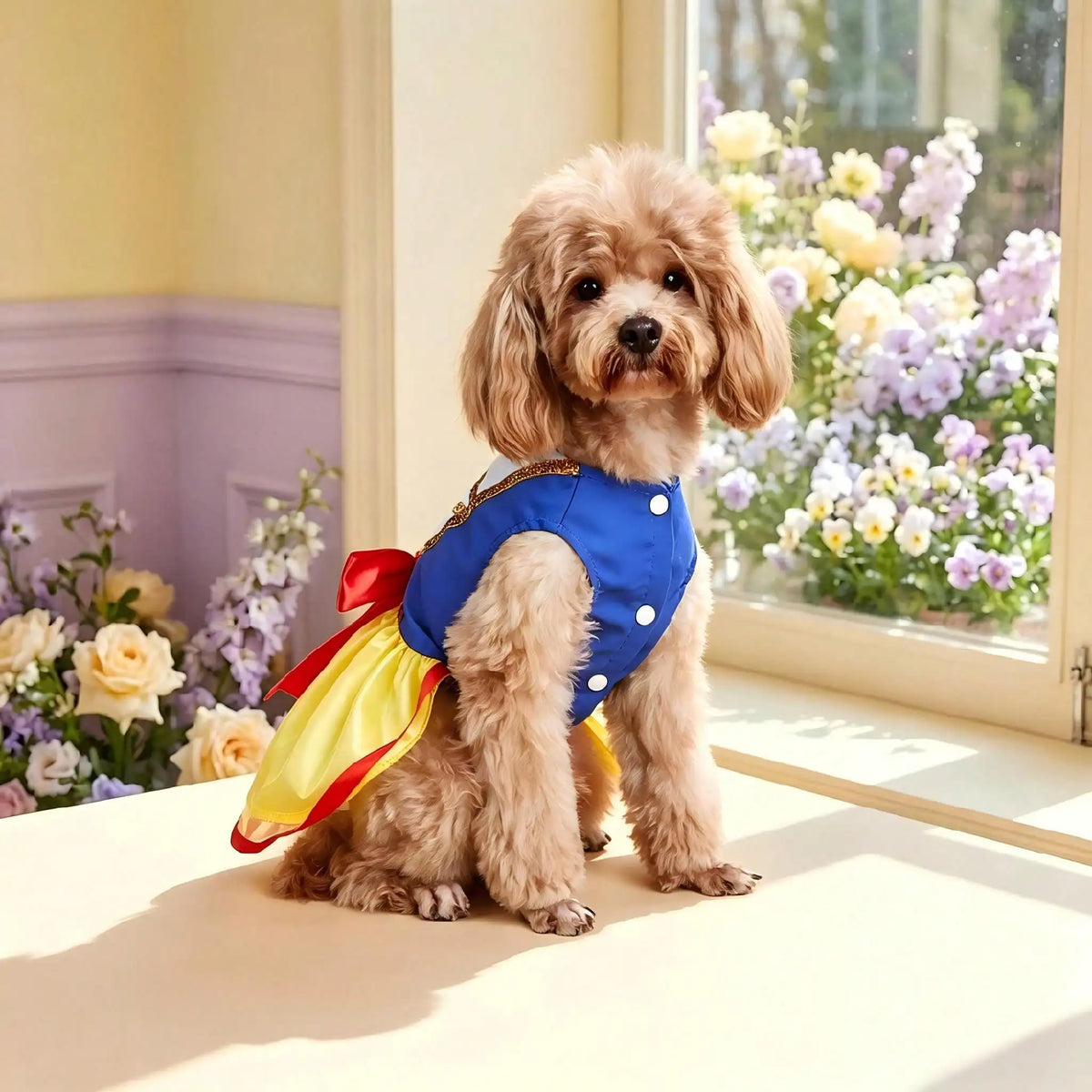 Robe de princesse des neiges pour chien