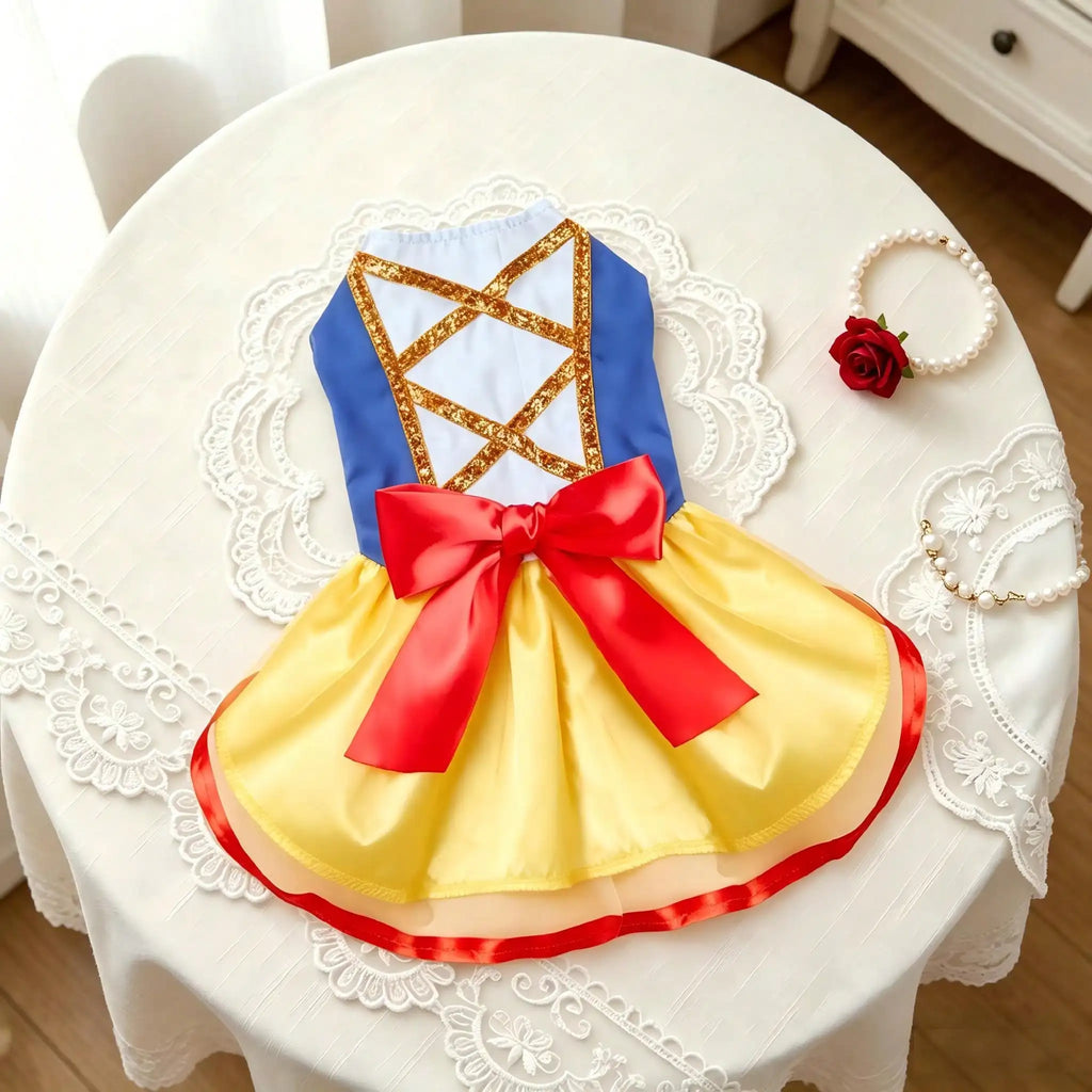 Robe de princesse des neiges pour chien