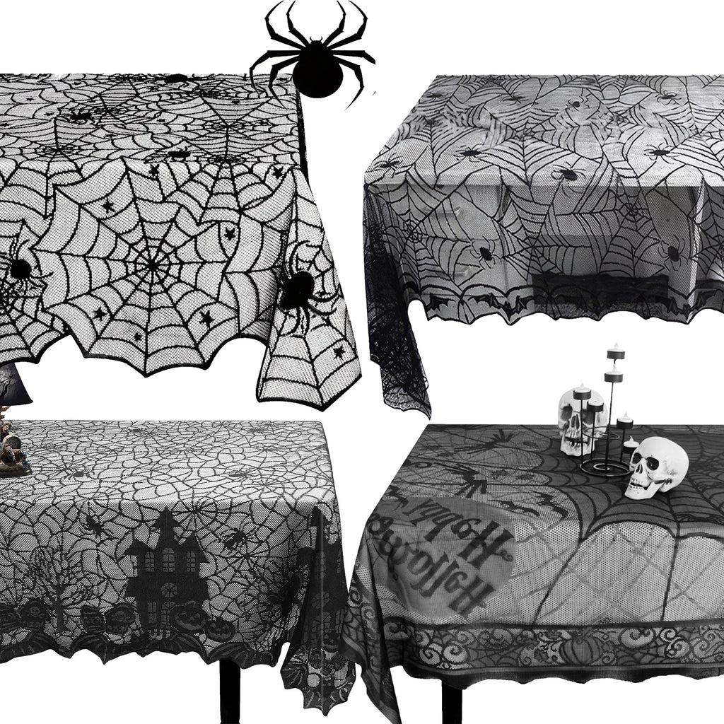 Nappe en dentelle toile d'araignée