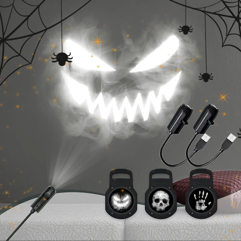 Mini projecteur USB crâne — 3 motifs