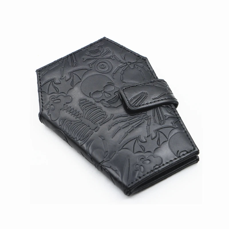 Portefeuille cercueil gothique
