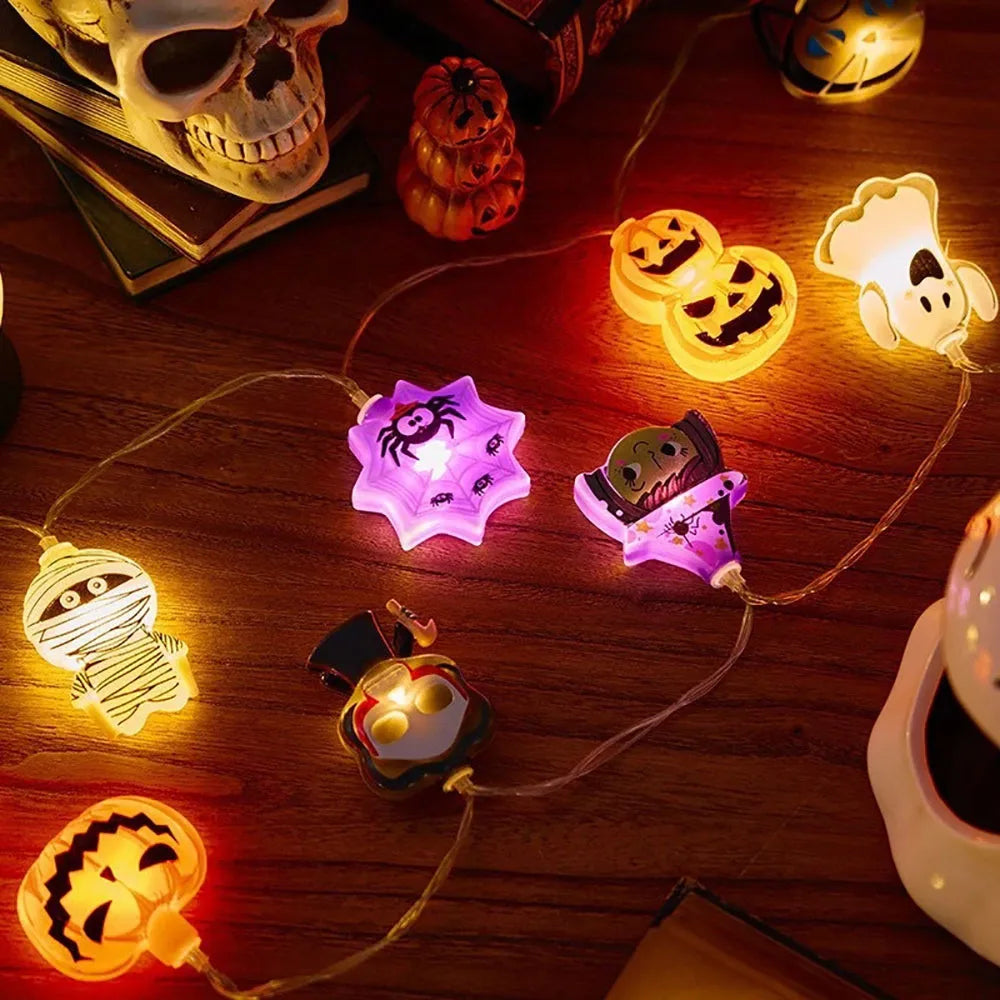 Guirlande 10 fantômes LED