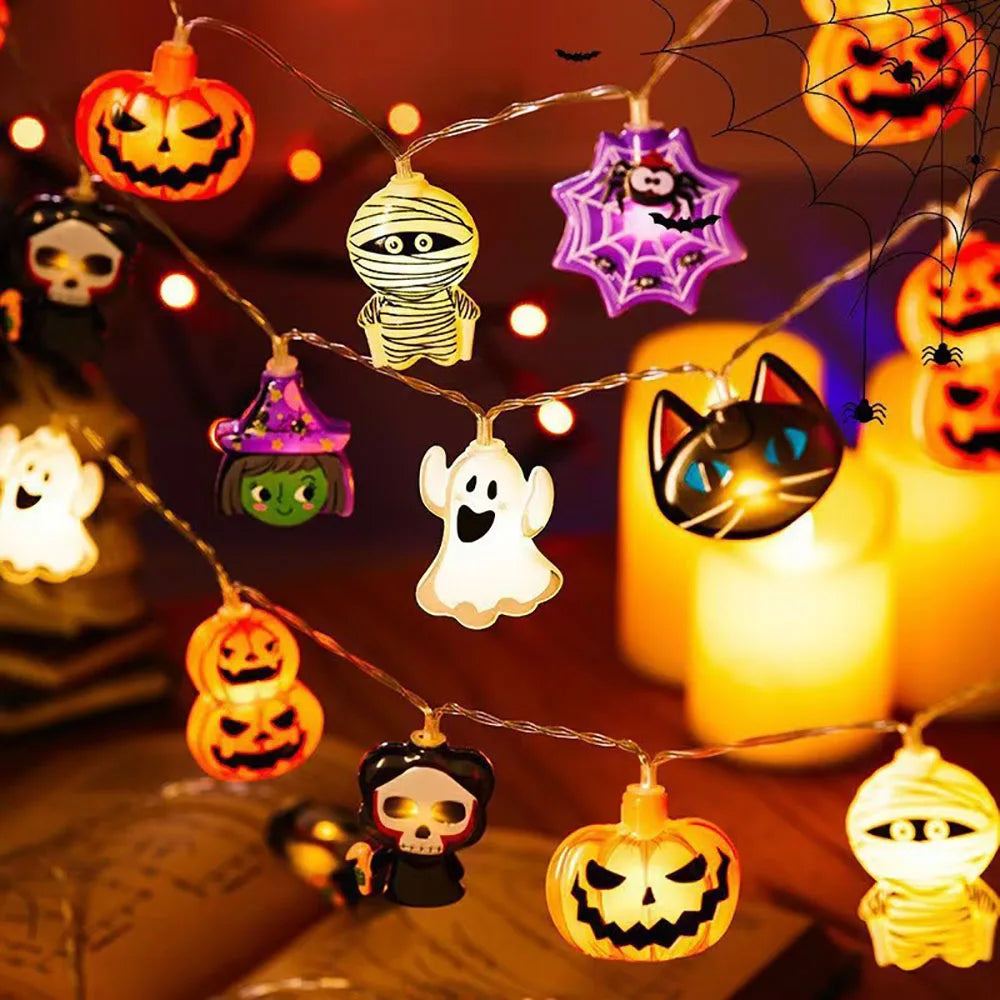 Guirlande 10 fantômes LED