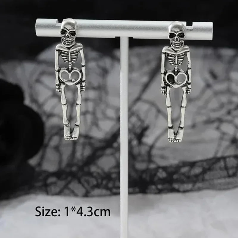 Boucles d’oreilles squelette